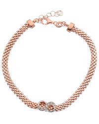 Meshmerise - 18k Over Silver 0.10 Ct. Tw. Diamond Bangle - Lyst