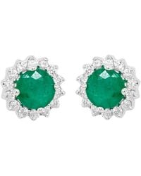 Diana M. Jewels - 14k 0.13 Ct. Tw. Diamond Earrings - Lyst