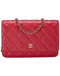 CHANEL - Caviar Leather Boy Wallet On Chain (Authentic Pre-Loved) - Lyst