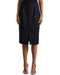 Reiss - Hallie Tailored Wool-Blend Skirt - Lyst