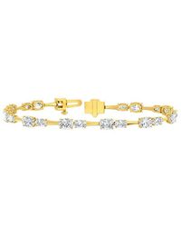 Lab Grown Diamonds - 14K 5.50 Ct. Tw. Lab-Grown Diamond Tennis Bracelet - Lyst