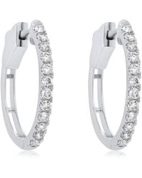 Diana M. Jewels - Fine Jewelry 14K 0.25 Ct. Tw. Diamond Hoops - Lyst