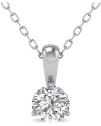 Diana M. Jewels - Diana M. Fine Jewelry 14k 1.00 Ct. Tw. Lab Grown Diamond Solitaire Pendant - Lyst