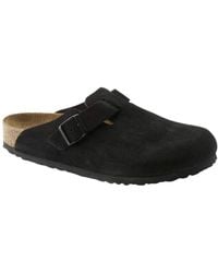 Birkenstock - Boston Soft Footbed Suede Sandal - Lyst