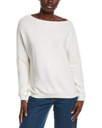 Minnie Rose - Off-The-Shoulder Shaker Cashmere-Blend Sweater - Lyst