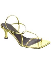 Proenza Schouler - Metallic Leather Slingback Sandal - Lyst