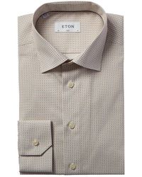 Eton of Sweden Slim Fit Dress Shirt - Brown