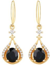 Diana M. Jewels - Fine Jewelry 14k 0.86 Ct. Tw. Diamond & Sapphire Dangle Earrings - Lyst