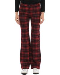 Woolrich - Tartan Checked Bootcut Wool-Blend Pant - Lyst