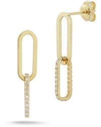 Ember Fine Jewelry - 14K 0.40 Ct. Tw. Diamond Link Earrings - Lyst