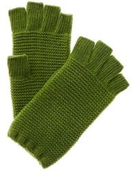 Portolano - Stitched Cashmere Fingerless Gloves - Lyst
