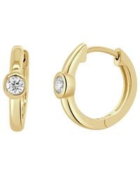 Sabrina Designs - 14K 0.11 Ct. Tw. Diamond Hoop Earrings - Lyst