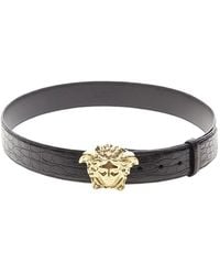 Versace - La Medusa Scaled Leather Belt (Authentic Pre-Loved) - Lyst