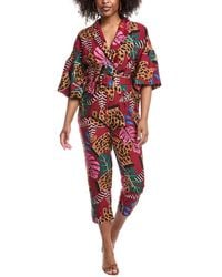 FARM Rio - Embroidered Bananas Jumpsuit - Lyst