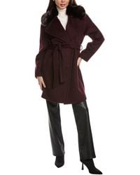 Via Spiga - Wool-Blend Wrap Coat - Lyst