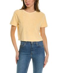 DANNIJO - Cropped Terry T-shirt - Lyst