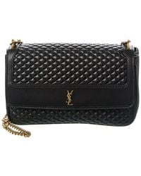 Saint Laurent - Victoire Chain Leather Shoulder Bag (Authentic Pre-Loved) - Lyst
