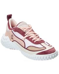 Christian Louboutin - Logo Suede Sneaker - Lyst