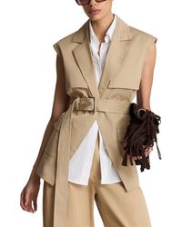 Kenneth Cole - Belted Vest - Lyst