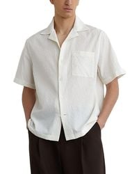 Reiss - Eclipse Cuban Crinkle Casual Shirt - Lyst