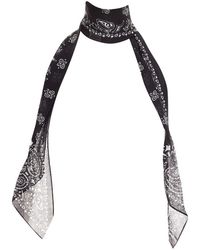 Saint Laurent - Bandana Paisley Print Etamine Scarf (Authentic Pre-Loved) - Lyst