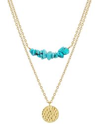 Liv Oliver - 18K Plated 1.50 Ct. Tw. Necklace - Lyst