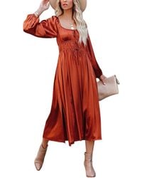 CHARLOTTE GREEN - Midi Dress - Lyst