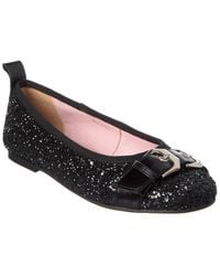 Scotch & Soda - Mira Glitter & Leather Ballet Flat - Lyst