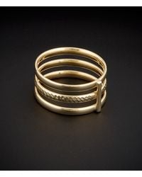 Italian Gold - 14k Triple Band Ring - Lyst