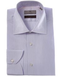 Canali - Silk-Blend Dress Shirt - Lyst