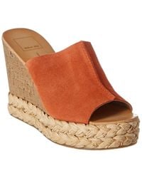 dolce vita lia suede wedge sandal