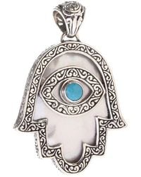 Samuel B. - Silver Turquoise Pearl Hamsa Pendant - Lyst
