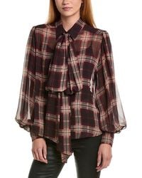 Bardot - Cecile Tie-Neck Top - Lyst