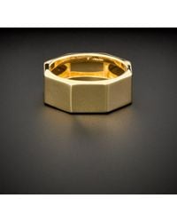 Italian Gold - 14k Geometric Ring - Lyst