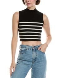 FRAME - Cropped Cashmere Sweater - Lyst