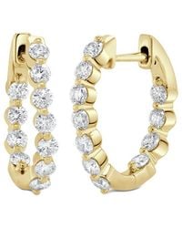 Sabrina Designs - 14K 1.34 Ct. Tw. Diamond Hoops - Lyst