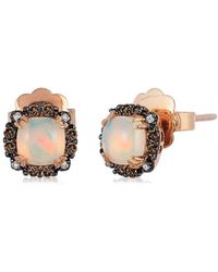 Le Vian - Neopolitan Opaltm 14k Rose Gold 0.84 Ct. Tw. Diamond & Opal Earrings - Lyst