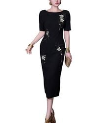 BRC By BURRYCO - Solid Midi Dress - Lyst