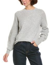 InCashmere - Mock Neck Wool & Cashmere-Blend Pullover - Lyst