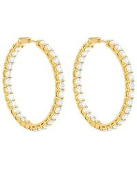 Diana M. Jewels - Fine Jewelry 18k 10.30 Ct. Tw. Diamond Hoops - Lyst