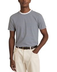 Reiss - Bay Mercerised Stripe T-Shirt - Lyst