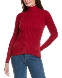 Hannah Rose - Rib Turtleneck Cashmere-blend Sweater - Lyst