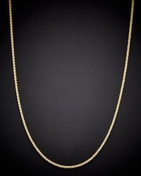 Italian Gold - 14k Hollow Rope Chain Necklace - Lyst