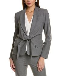 Donna Karan - Tie-Front Wrap Blazer - Lyst