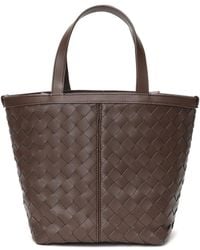 Tiffany & Fred Paris - Woven Leather Top Handle Shoulder Bag - Lyst
