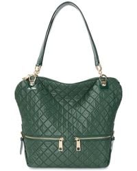 Tiffany & Fred Paris - Quilted Woven Nylon & Patent Tote - Lyst