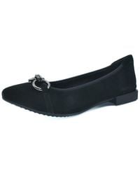 The Flexx - Raven Suede Flat - Lyst