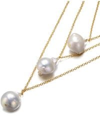Rachel Glauber - 14k Over Silver 13-16mm Pearl Necklace - Lyst