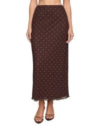 Z Supply - Eda Polka Dot Mesh Midi Skirt - Lyst