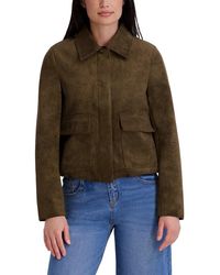 Kenneth Cole - Faux Leather Jacket - Lyst